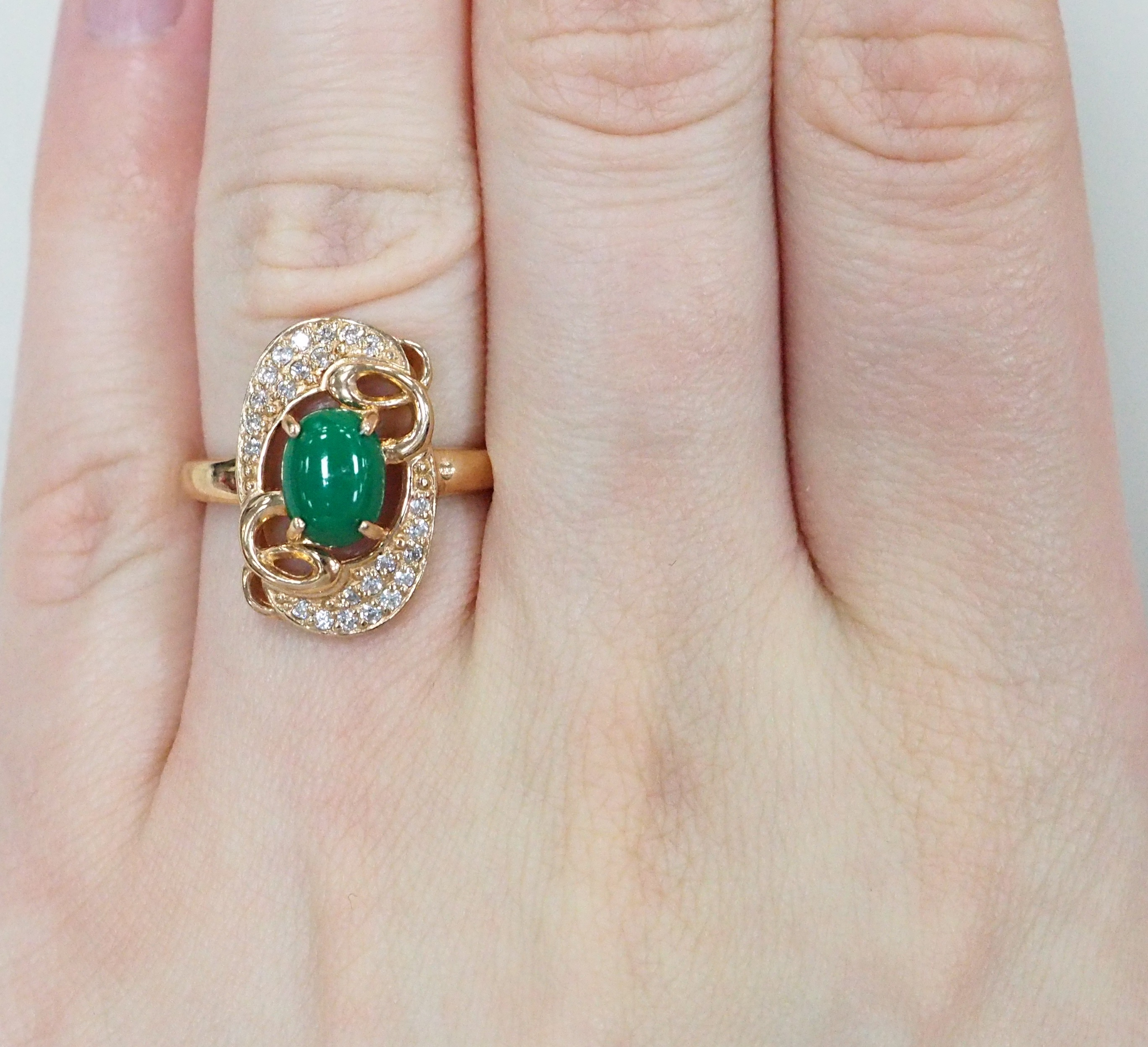 Серебряное кольцо с агатом